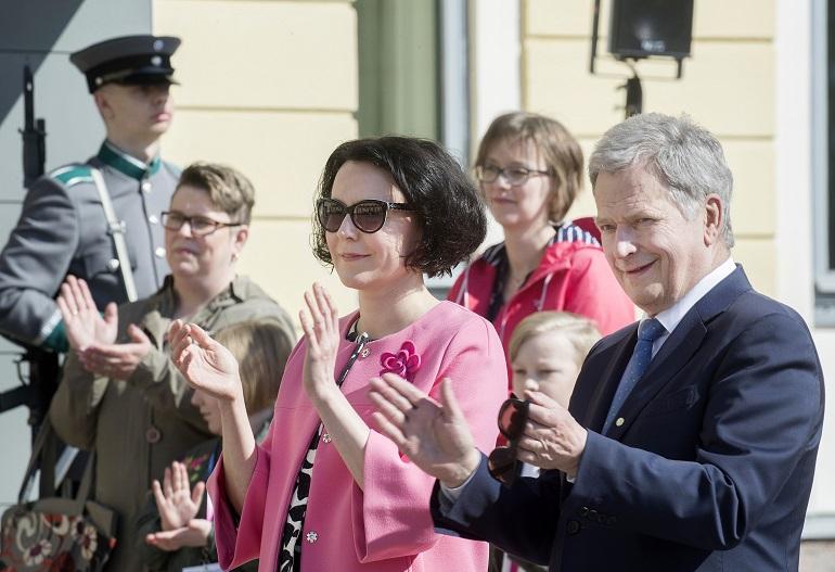 Sauli Niinistö ja Jenni Haukio.