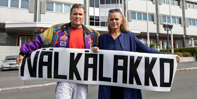 Nälkälakko Jari ja Marketta Hautakorpi