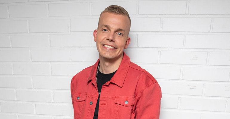 Elastinen häröili ruokakaupassa.