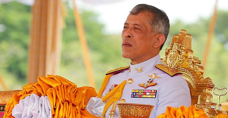 Thaimaan kuningas Rama X.