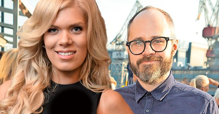 Tuomas Enbusken Eveliina-rakas näyttäytyi Syöpäsäätiön tanssiaisissa.