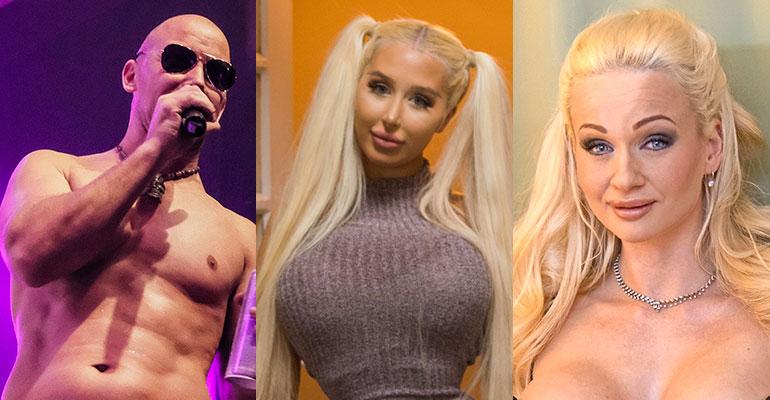 Aikuisviihdetähdet Mr Lothar, Amanda Ahola ja cindy Sun