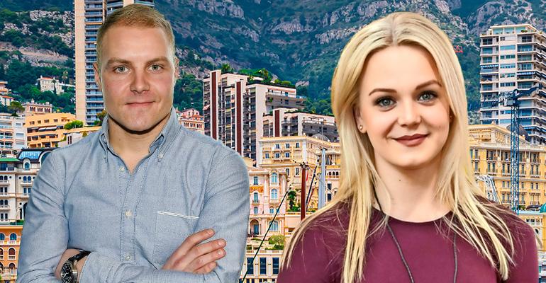 Valtteri Bottas ajeli Mersulla Monacossa.