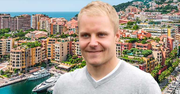 Valtteri Bottas asuu Monacossa.