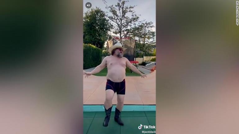 Jack Black debyyttivideo TIkTokissa