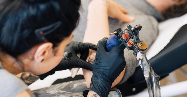 tattooing stock