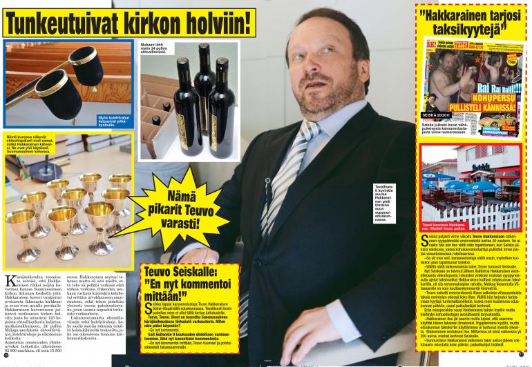tEUVO hAKKARAINEN VARASTI KIRKKOHOPEAT