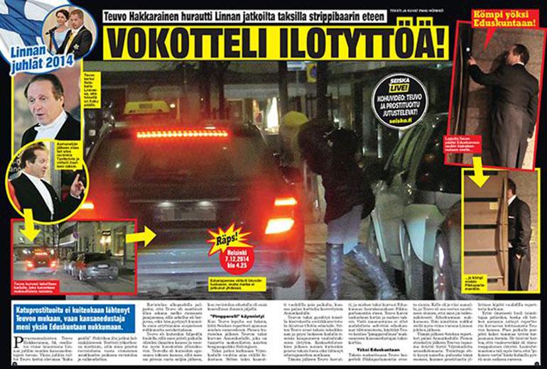 Teuvo Hakkrainen vokotteli ilotyttöä