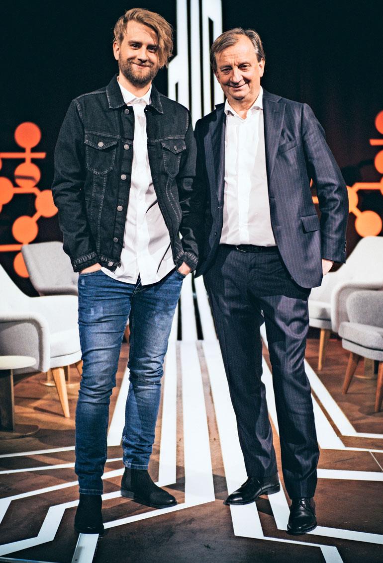Joel kertoo purkittavansa Harkimot -talk show'n viimeisiä jaksoja Hjalliksen kanssa. Isän ja pojan yhteinen ohjelma pyörii TV5:llä.