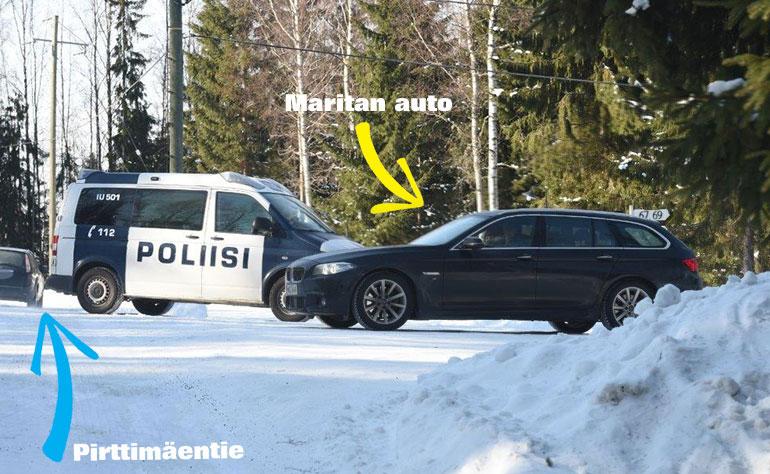Poliisi siirsi Taavitsaisen auton