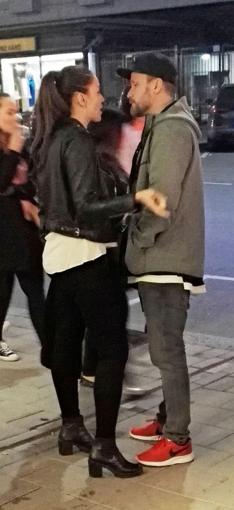 Heikki Paasonen ja Anniina-rakas Turun yössä.