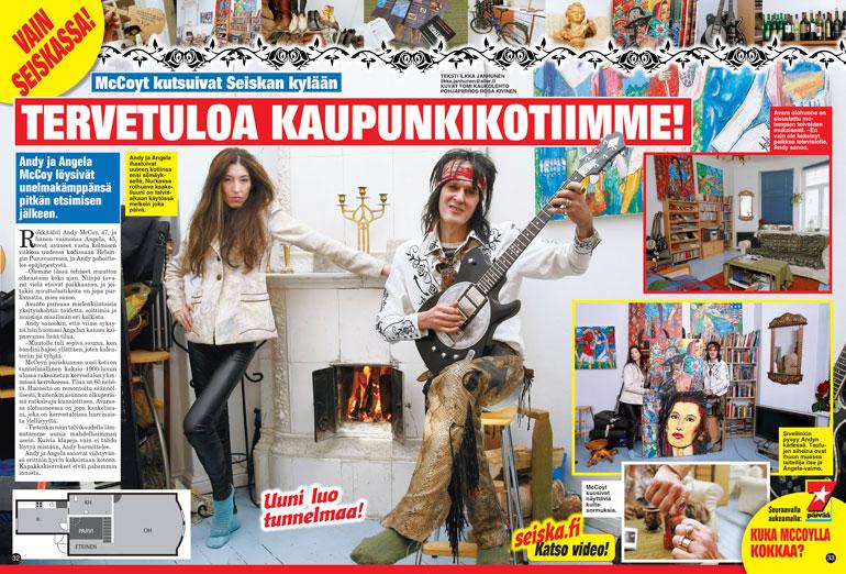 SEISKA 10/2009 Viime vuosina Andy on ollut otsikoissa muun muassa saatuaan häädön maksamattomien vuokrien takia. Vuonna 2016 hän tienasi vain reilut 16 600 euroa.