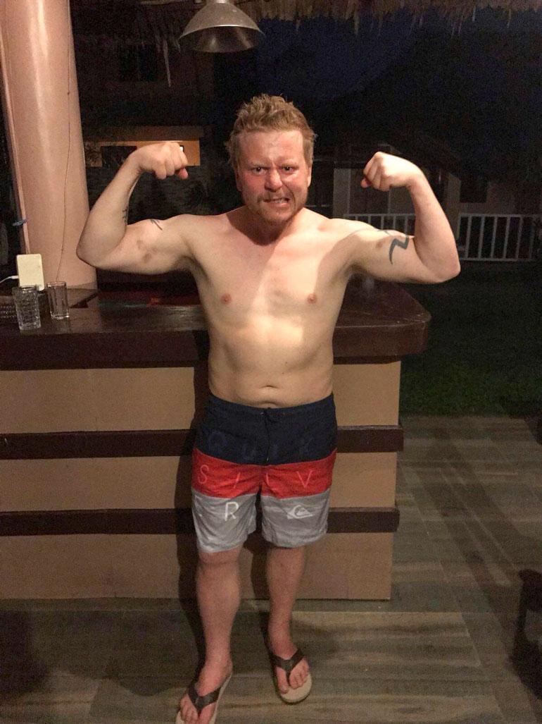 Sampo laihtui kilpailun aikana huimat 15 kiloa.