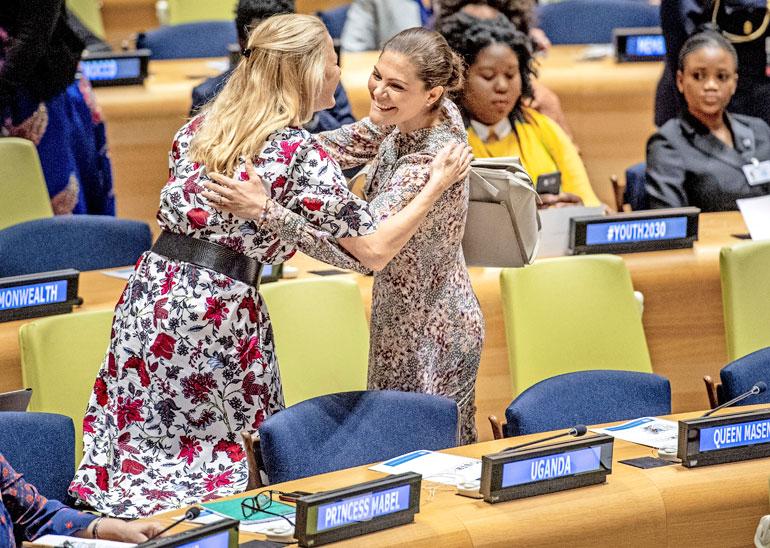Hollannin prinsessa Mabel ja Ruotsin kruununprinsessa Victoria