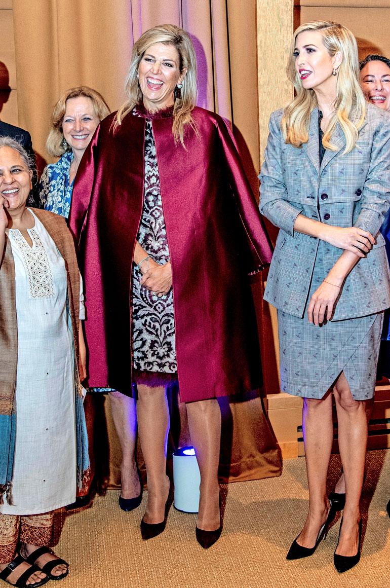 Hollannin kuningatar Maxima ja Ivanka Trump