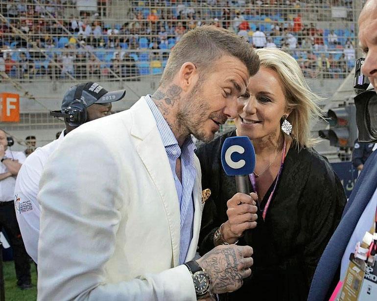 Mervi Kallio haastatteli David Beckhamia.
