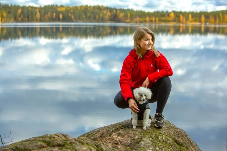 Janni Hussi vierailee Repoveden kansallispuistossa niin usein kuin mahdollista.