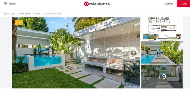 Kokkiperheen tukikohtana toiminut hulppea talo maailmankuululla Bondi Beachilla on nyt mennyt kaupaksi.