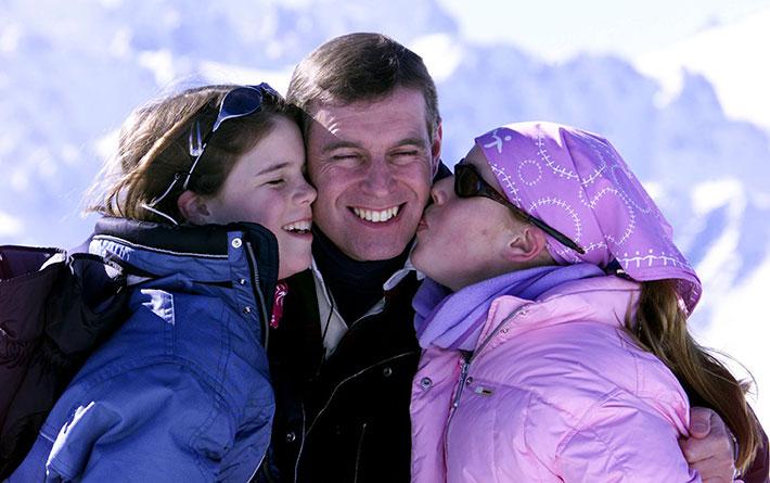 Prinssi Andrew sekä prinsessat Beatrice ja Eugenie