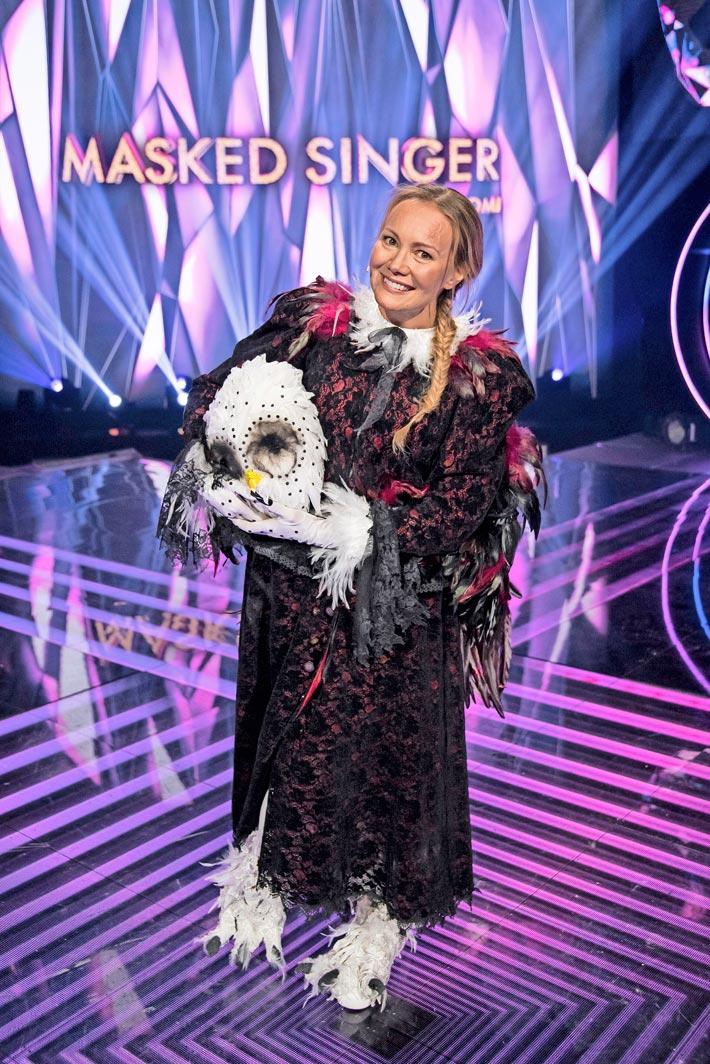 Masked singerissä Marja sai huiputettua jopa ohjelman juontavaa miestään.
