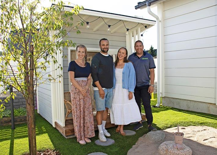 Mikon mukaan oli luojan lykky, että heidän perheensä pääsi pari vuotta sitten mukaan Kotoisa-ohjelmaan. Pihalle on kuvausten jälkeen asennettu muun muassa poreamme.
