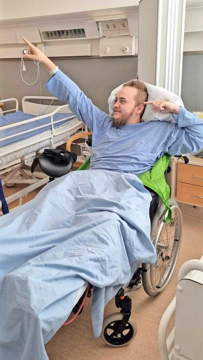 Markus haluaa selviytymistarinansa avulla rohkaista muitakin kuntoutuksessa olevia jaksamaan.