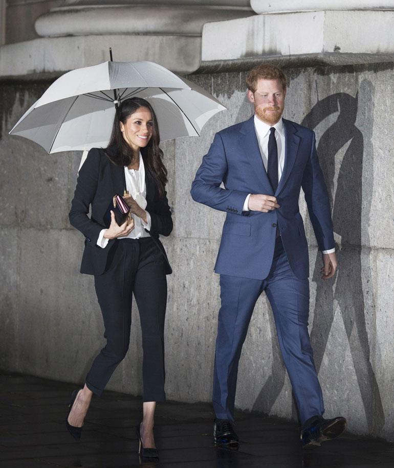 Meghan näyttää suosivat housuissa etenkin 3/4-pituutta.
