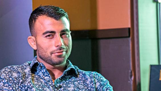 Makwan Amirkhani nähtiin Hesburgerissa.