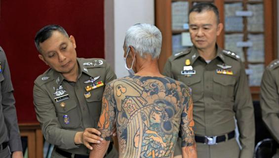 Japanilainen mafiapomo pidätettiin.