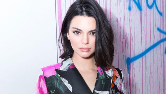 Kendall Jenner näytti keskisormea kuvaajalle.