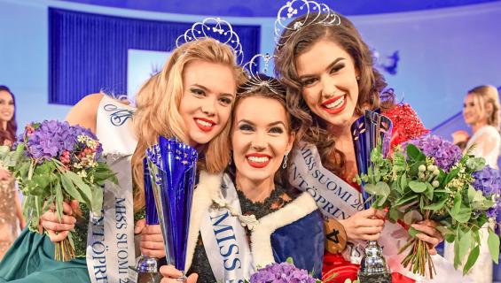 Miss Suomi -kilpailun kärkikolmikko