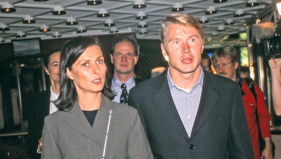 Mika Häkkinen ja Erja avioituivat 20 vuotta sitten.