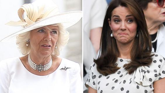 Cornwallin herttuatar Camilla ja Cambridgen herttuatar Catherine