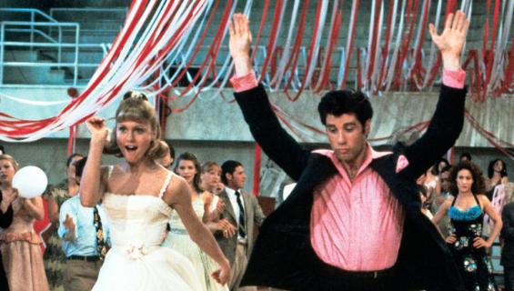 Grease-elokuvan tähdet vuonna 1978.