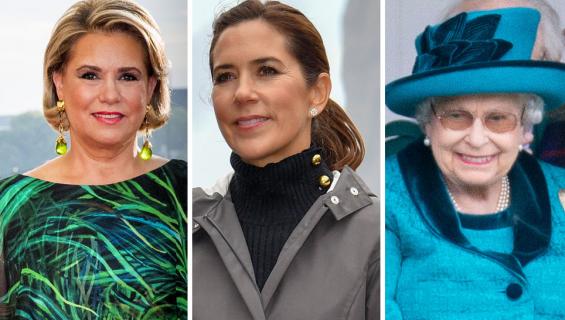 Luxemburgin suurherttuatar Maria Teresa, Tanskan kruununprinsessa Mary ja Ison-Britannian kuningatar Elisabet
