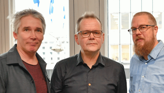 Miikka Nousiainen, Kari Hotakainen & Tuomas Kyrö.