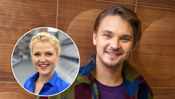 Roope Salminen oli lemmenlomalla Helmi-Leena Nummelan kanssa.
