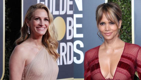 Julia Rberts ja Halle Perry Golden Globe -gaalassa.