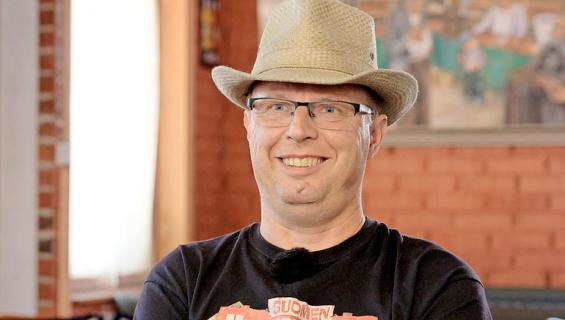 Markku Saukko pelasi huoltoasemalla.
