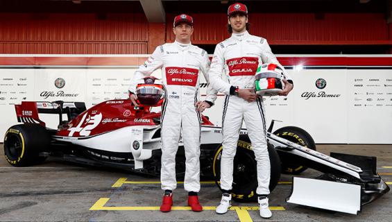 Kimi Räikkönen ja Antonio Giovinazzi.