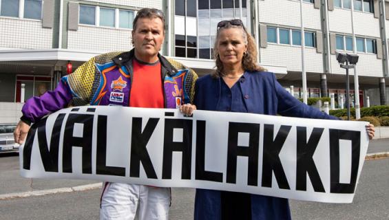 Nälkälakko Jari ja Marketta Hautakorpi