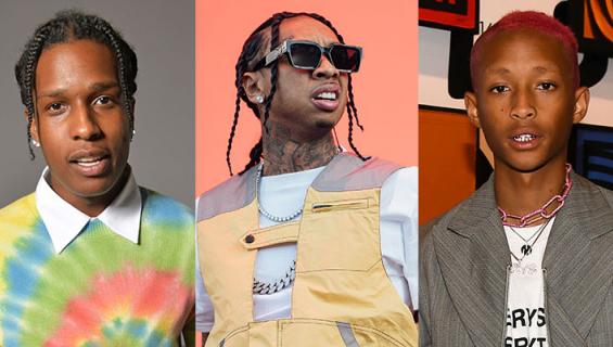 Asap Rocky, Tyga, Jaden Smith