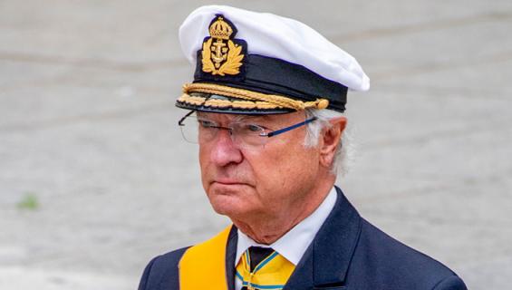 Kaarle Kustaa joutui vesisateeseen.