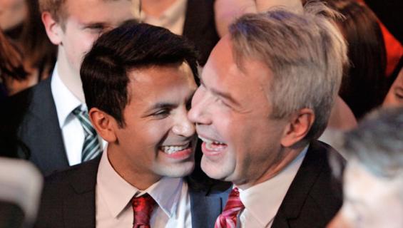 Pekka Haavisto ja Antonio Flores