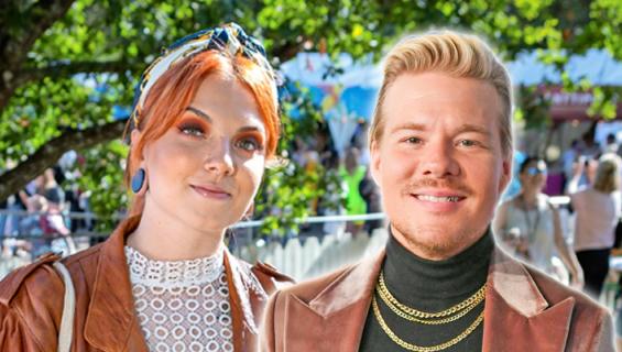 Veronica Verho ja VilleGalle olivat ravintolassa.