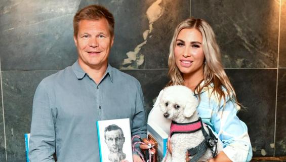 MIka Salo ja Henna kävivät kaupassa koiran kanssa.