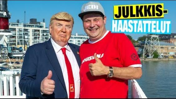 Donald Trumpin kohuttu kaksoisolento ampaisi Jethro Rostedtin kanssa kaljalle - ”Tunnistin sinut heti Diilistä!” Katso hulvaton video!