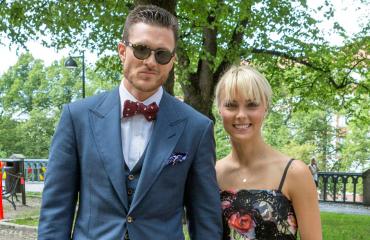 Kiira Korpi ja hänen kihlattunsa Arthur Borges