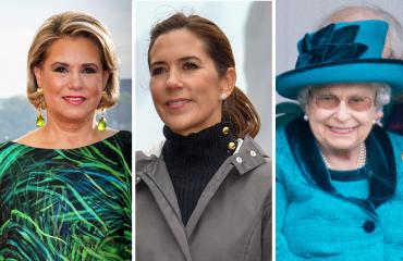 Luxemburgin suurherttuatar Maria Teresa, Tanskan kruununprinsessa Mary ja Ison-Britannian kuningatar Elisabet