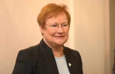 Tarja Halonen vei kissansa lääkäriin.